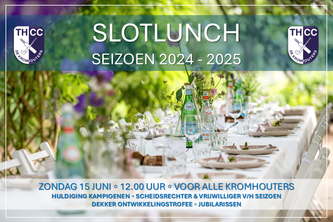 Slotlunch zondag 15 juni Nieuws afbeelding